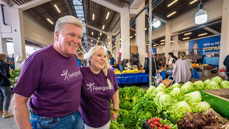 PÅ KJÆRESTETUR: Tidligere i vår reiste Toril og Tom til Tyrkia sammen med Feelgood Trening og flere Feelgood-medlemmer. 