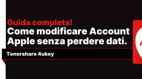 modificare Account Apple senza perdere dati