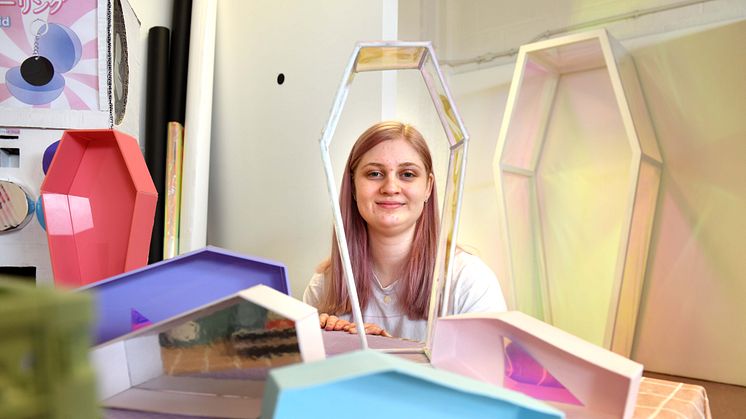 Fine Art student Sophie Bass prepares for the graduate exhibitions