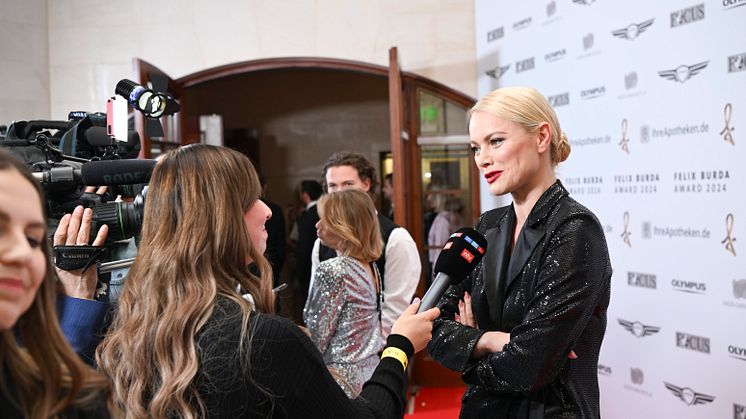 Franziska Knuppe beim Felix Burda Award 2024