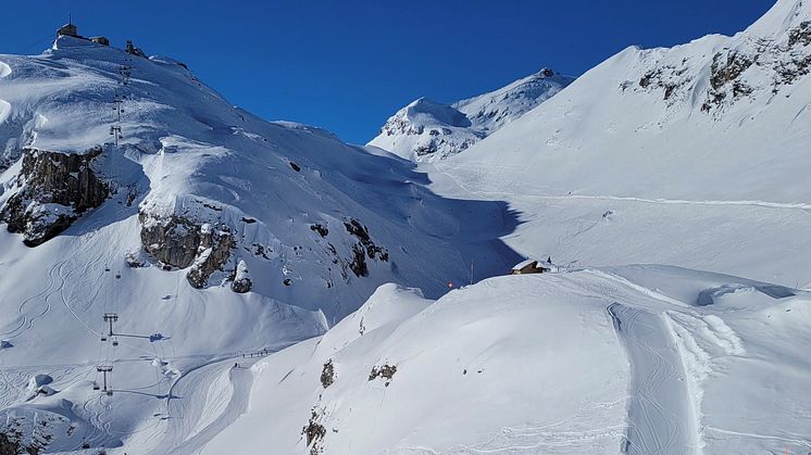 Blick ins Engital, wo künftig die zwei Sommer-Schneedepots errichtet werden sollen