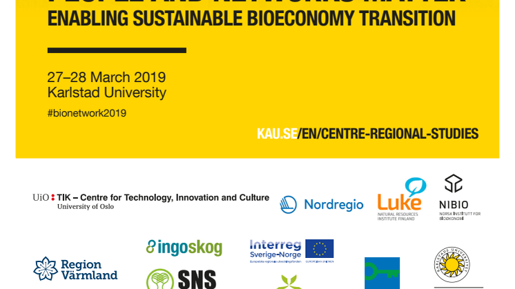 Internationell konferens 27-28 mars: Nätverk behövs för hållbar bioekonomi