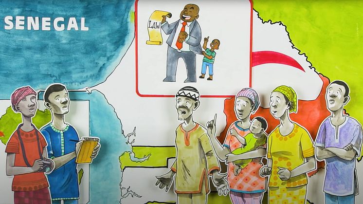 Screenshot from the video policy brief "Climate refugees?". Video briefs is one of way ways research findings are communicated to a broader audiene. 