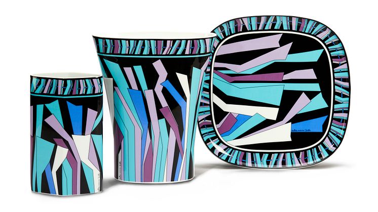 Bringing the heritage collection of Emilio Pucci up to date: new Rosenthal decor Zadig.