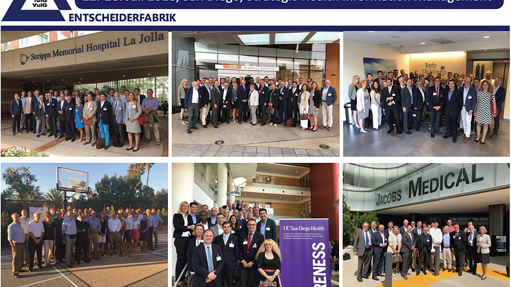 Impressionen Entscheider-Reise 2017: Klinikbesuche bei Scripps, SHARP, Rady´s, San Isidro Health Center, USCD Moores Cancer Center und UCSD Health System 