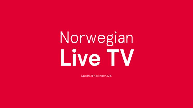 Dossier de prensa - Norwegian Live TV.