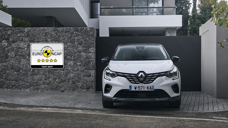 Nya Renault Captur - 5 stjärnor i EuroNCAP-test