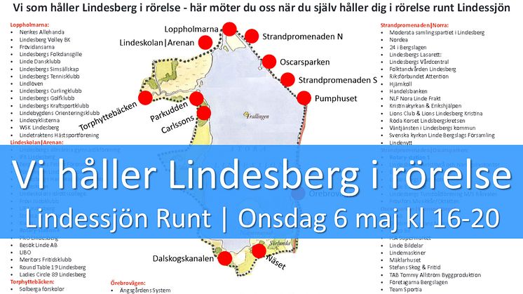 Nu laddas det upp inför "Vi håller Lindesberg i rörelse" 6 maj