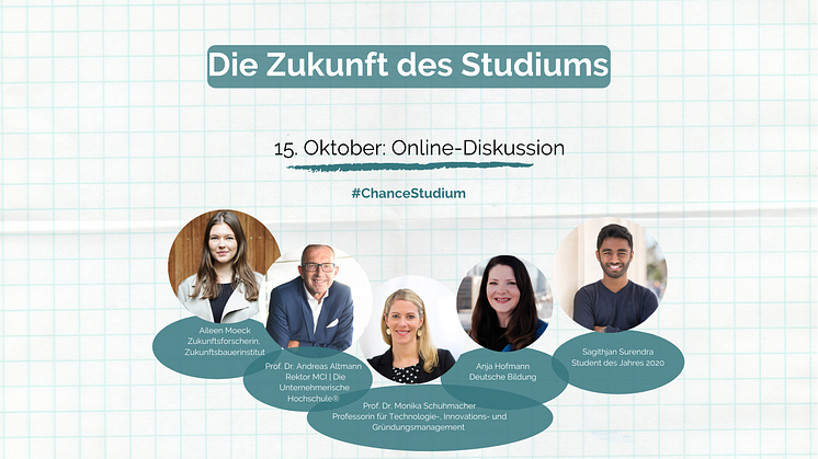 Online-Diskussion: Die Zukunft des Studiums. Was verändert die Corona-Pandemie?