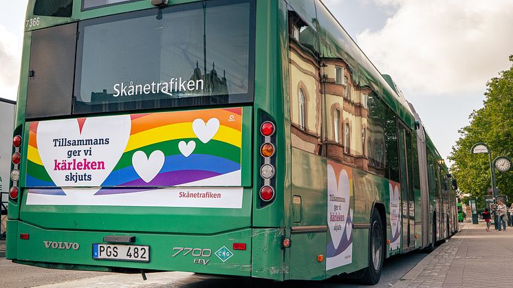 I augusti ger Skånetrafiken kärleken skjuts.