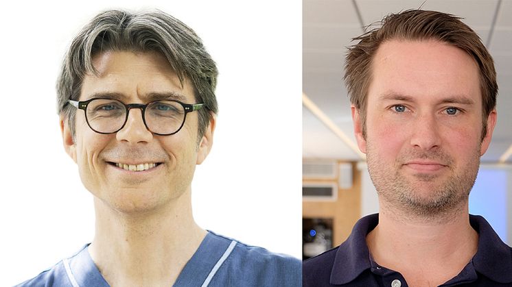 Tobias Alfvén, ordförande i Svenska Läkaresällskapet och Magnus Isacson, ordförande i Svensk förening för allmänmedicin.