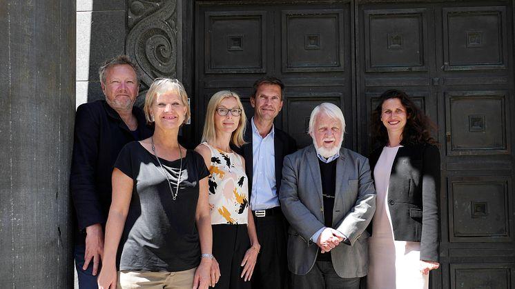 Det nye styret holdt sitt første styremøte i går. Fra venstre: Kjetil Tredal Thorsen, Randi Eek Thorsen, Marit Paasche, Ottar Ertzeid, Gunnar Danbolt og Ingrid Lorentzen.  