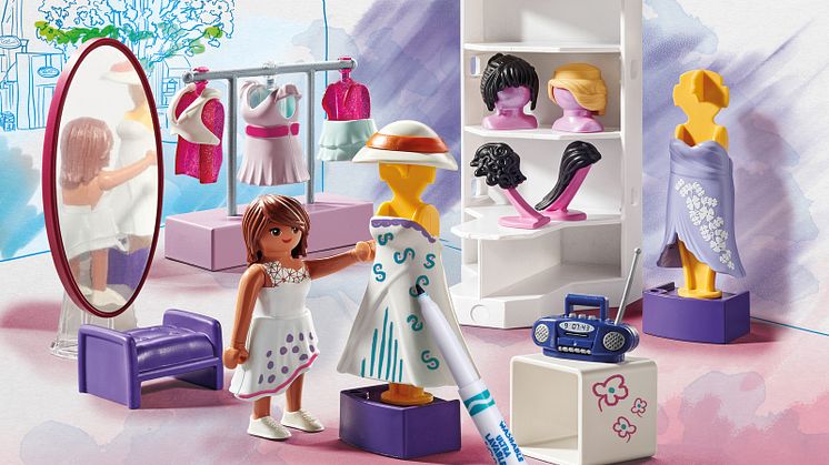 ﻿﻿﻿﻿71373 PLAYMOBIL Color: Fashion Design Set