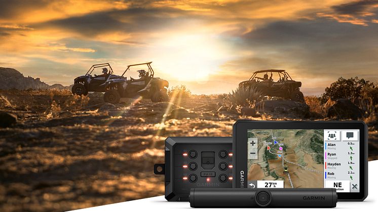 Tread är vår nya robusta navigator för terrängfordon. Och med Garmin PowerSwitch och den trådlösa kameran BC 40 kan förare av fyrhjulingar, side-by-side och snöskotrar vara uppkopplade och känna sig trygga då de ger sig ut i vildmarken.