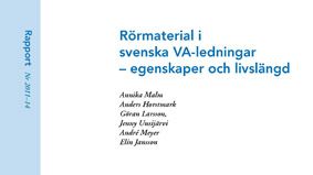 SVU-rapport 2011-14: Rörmaterial i svenska VA-ledningar – egenskaper och livslängd