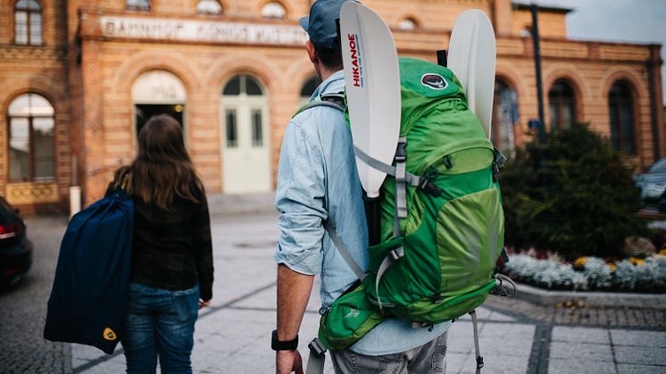 Das Kanu für den Rucksack - Hikanoe macht´s möglich. Foto: Steven Ritzer. 