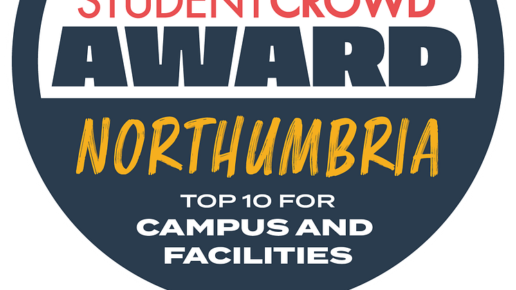 StudentCrowd-awards-2023-9th-campus-and-facilities-Northumbria-University-roundel-colour