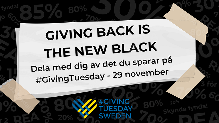 Detta händer på Giving Tuesday – motreaktionen till Black Friday