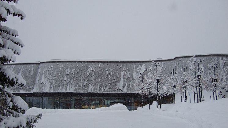 Lillehammer Kunstmuseum eksteriør vinter