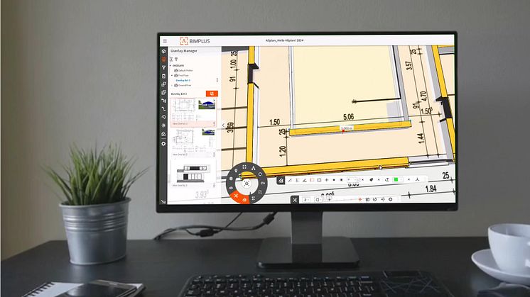 La nouvelle fonctionnalité de superposition de Bimplus permet aux utilisateurs d'Allplan Subscription de bénéficier de flux de travail supérieurs de la conception à la construction. Copyright : ALLPLAN