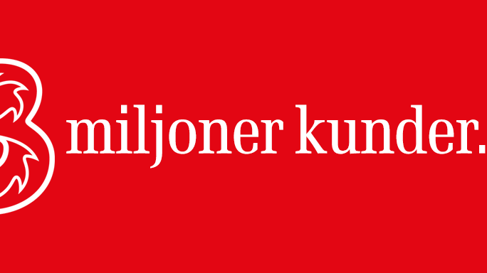  3 når tre miljoner kunder