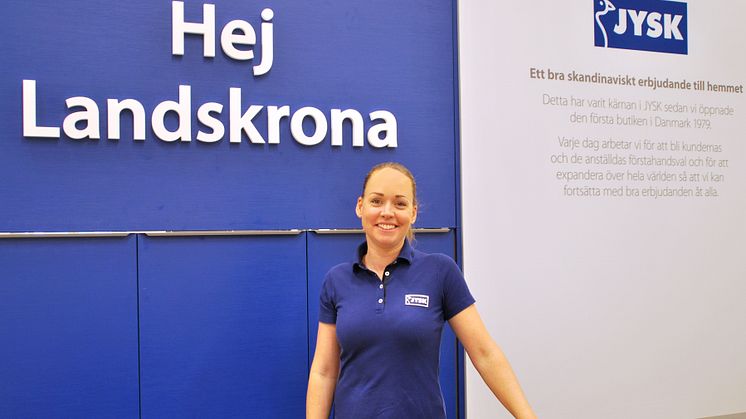 Lisa Johannesson är butikschef i Landskrona och ser fram emot öppningen på torsdag. 