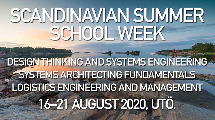 Datum klart för Scandinavian Summer School Week 2020!