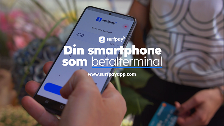 Med hjälp av Surfpay kan handlaren använda sin egna smartphone som betalterminal och acceptera kontaktlösa kortbetalningar direkt på mobilen