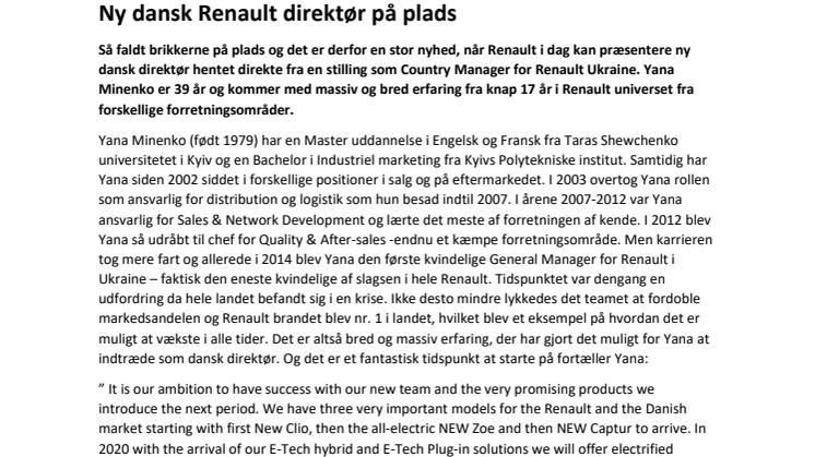 Ny dansk Renault direktør på plads