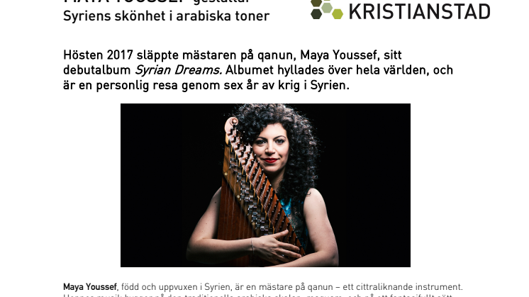 MAYA YOUSSEF gestaltar Syriens skönhet i arabiska toner 