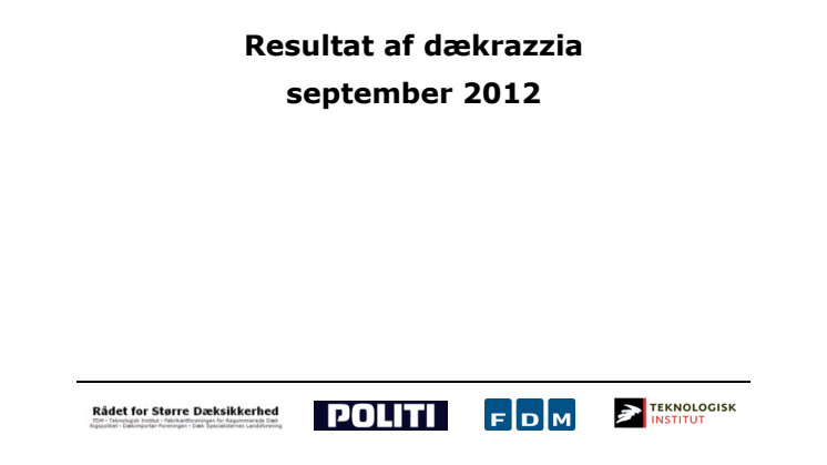 Dækrazzia resultat 2012