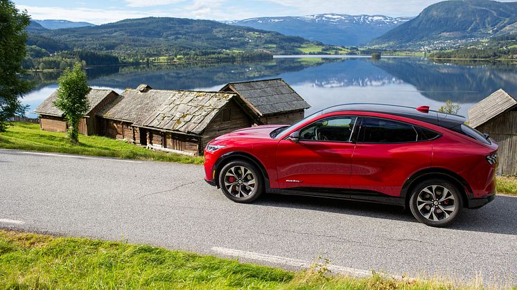 Mustang Mach-E 2020 Norge Oslo Bergen Aurland Flåm