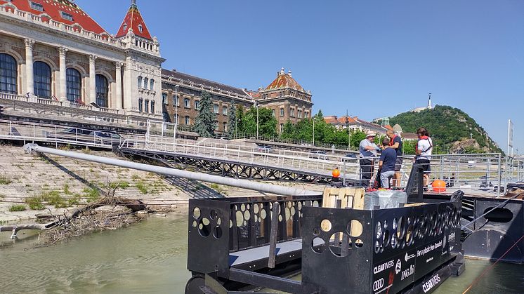 Plastik i Donau-floden indsamles og genanvendes