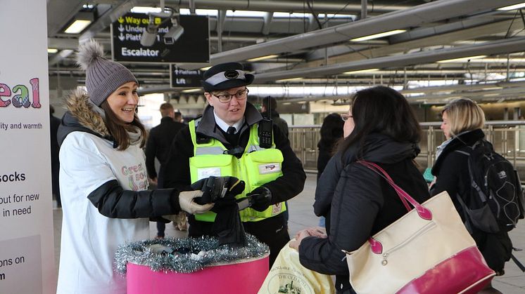 Sock collections took place across the Govia Thameslink Railway network