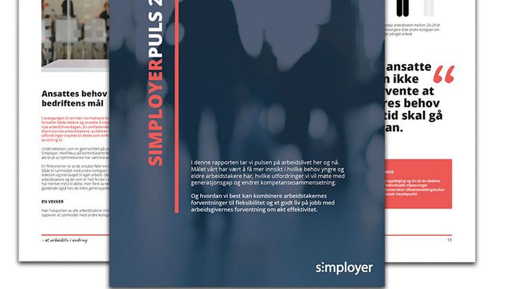 Simployer har tatt pulsen på arbeidslivet i årets rapport «SimployerPuls22-et arbeidsliv i endring». Foto: Simployer