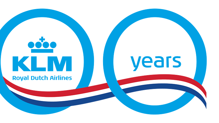 KLM 100 logo