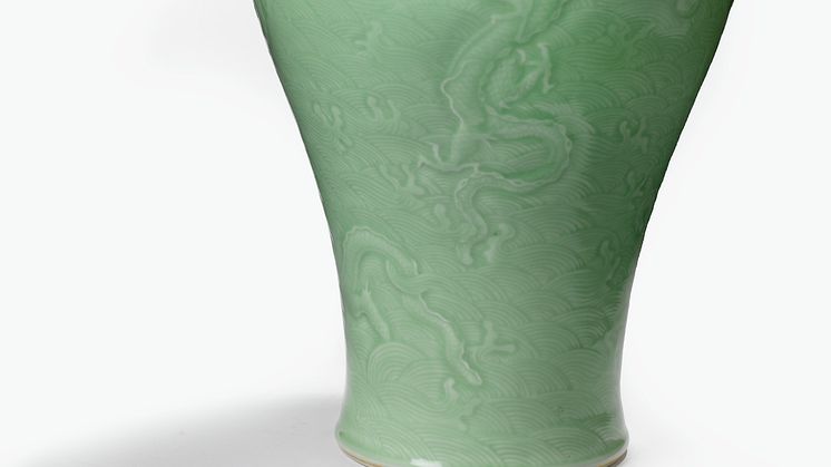 Chinese meiping celadon vase, 19th century