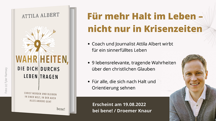 Für mehr Halt im Leben - Journalist Attila Albert wirbt für ein sinnerfülltes Leben