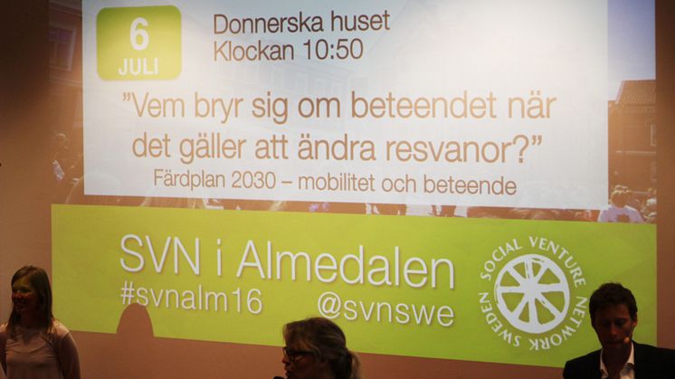 Gröna Bilister arrangerade tre seminarier i Almedalen. 