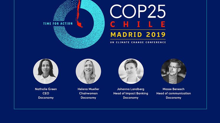 The Doconomy team at COP25 in Madrid