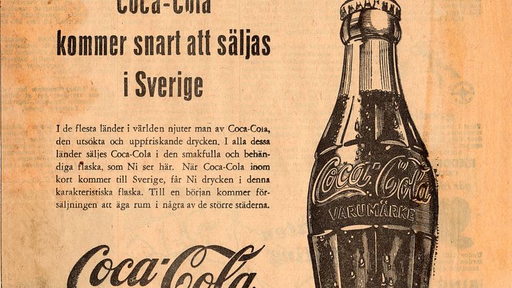 Dubbelt jubileum för Coca-Cola i Sverige