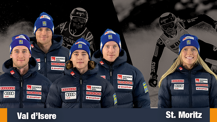 Fyra svenska herrar kommer till start i Val d'Isere och Lisa Hörnblad får en ny premiärchans i St. Moritz. Foto: Bildbyrån & Simon Broberg