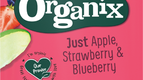 Organix lanserar ny barnmatsförpackning av växtbaserat material. 