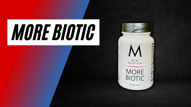 More Biotic von More Nutrition - mit mindestens 32 Milliarden lebens- und vermehrungsfähigen Bakterien pro Kapsel