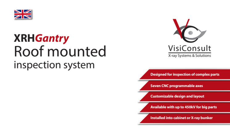 XRHGantry - Roof mounted inspection system