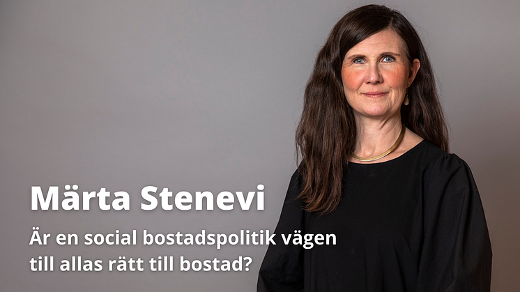 Sveriges bostadspolitiska tungviktare diskuterar social bostadspolitik på Mänskliga Rättighetsdagarna 19 april!