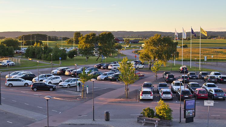 Målningsarbete på parkering 1