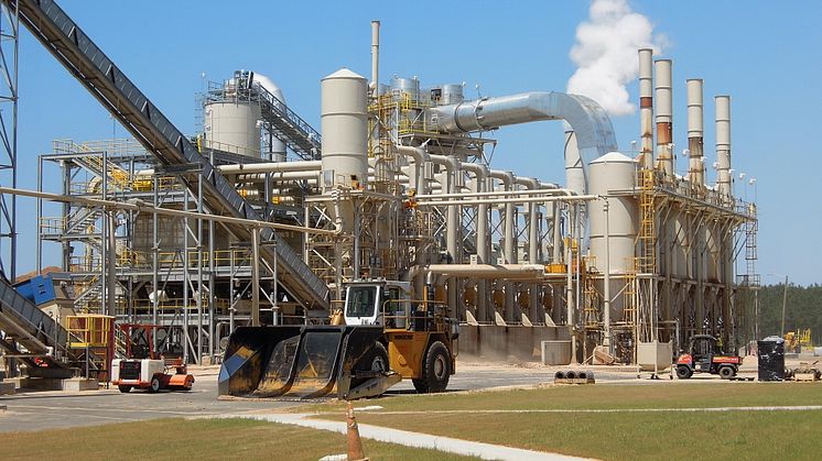 Enviva wood pellet mill in Sampson County, North Carolina, USA. Photo: Florian Steierer (UN-ECE/FAO)