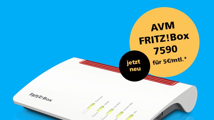 Die von zahlreichen Fachzeitschriften als Testsieger gefeierte AVM FRITZ!Box 7590 steht nun Deutsche Glasfaser Kunden für 5 Euro/Monat zur Verfügung. (DG)