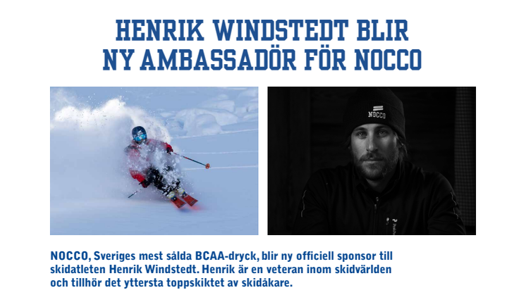 Henrik Windstedt blir ny ambassadör för NOCCO